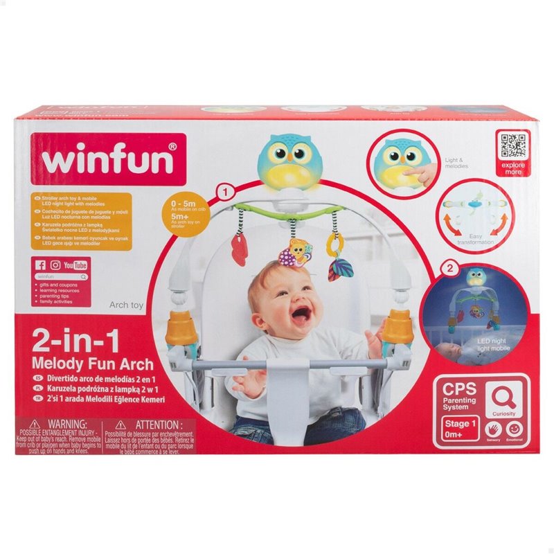 Image secondaire de Carrousel pour Berceau Winfun Tissu Plastique 43 x 41 x 21,5 cm (6 Unités)