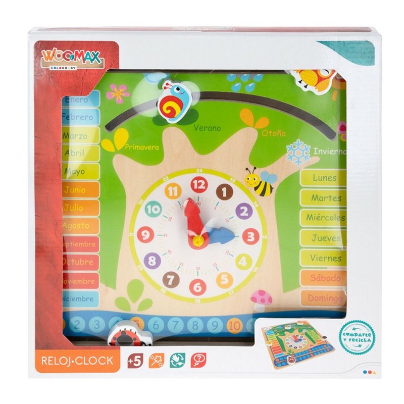 Image secondaire de Jouet Educatif Colorbaby Calendrier 30 x 30 x 3 cm (6 Unités)