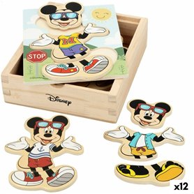 Puzzle enfant en bois Disney + 2 Ans (12 Unités)