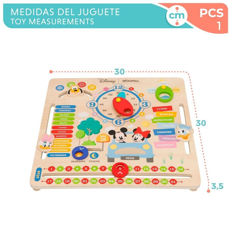 Image secondaire de Jouet Educatif Disney Calendrier 30 x 3,5 x 30 cm (6 Unités)