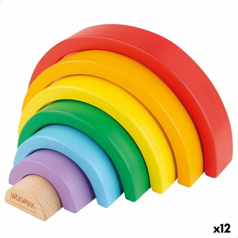 Jeu dhabileté Woomax Arc-en-ciel 21 x 10 x 3,5 cm (12 Unités)