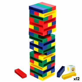 Blocs de construction Colorbaby 5 x 1 x 1,5 cm (12 Unités) (61 Pièces)
