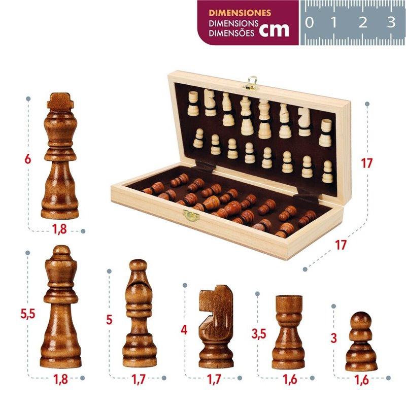 Image secondaire de Jeu d'Échecs Colorbaby Bois (6 Unités)