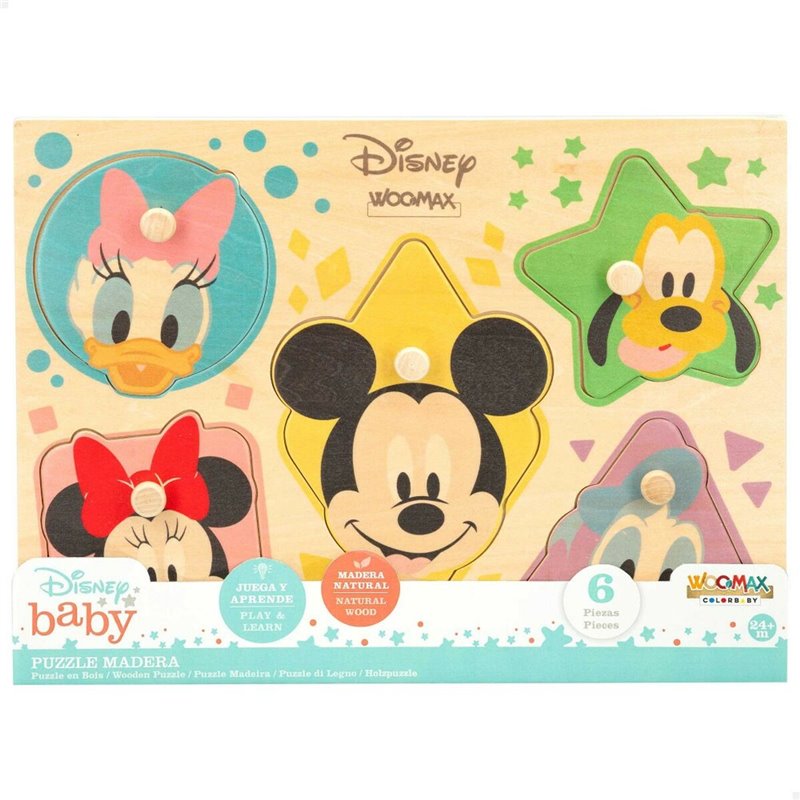 Image secondaire de Puzzle enfant en bois Disney + 2 Ans 5 Pièces (12 Unités)