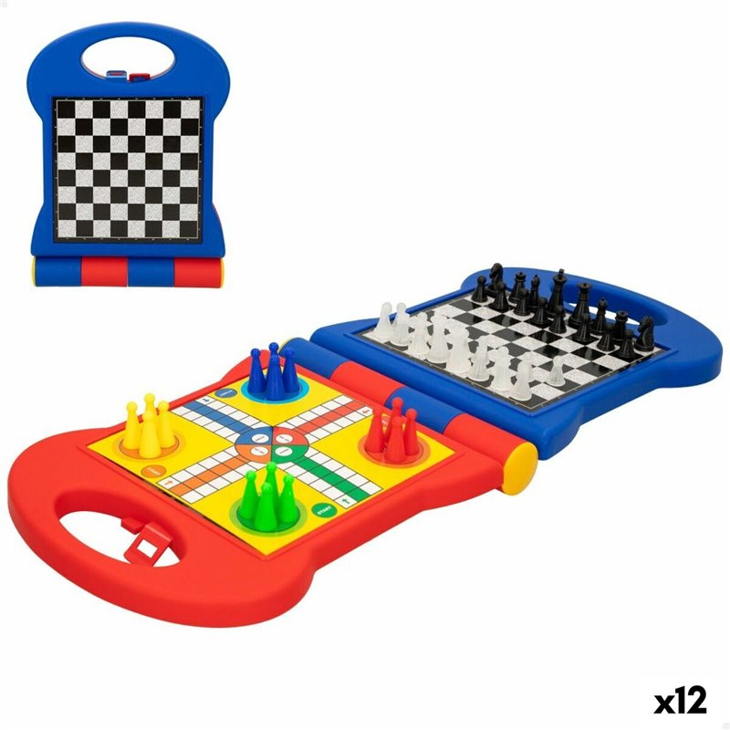 Jeu de société Colorbaby Jeu d'Échecs 24 x 3 x 17 cm (12 Unités) (105 Pièces)