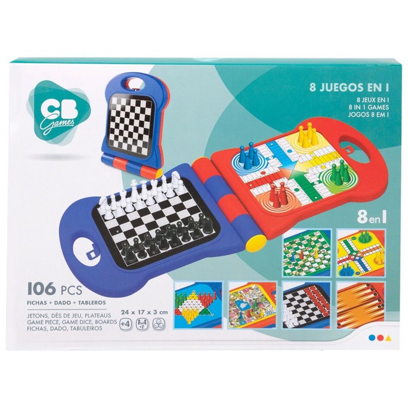 Image secondaire de Jeu de société Colorbaby Jeu d'Échecs 24 x 3 x 17 cm (12 Unités) (105 Pièces)