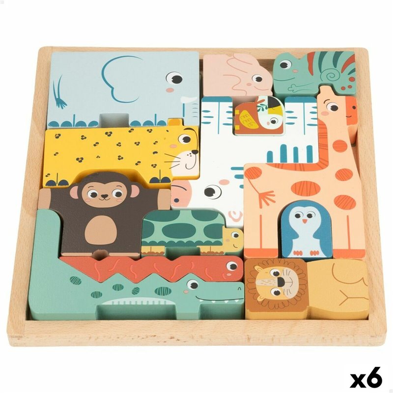 Puzzle Animaux Woomax + 2 Ans (6 Unités)