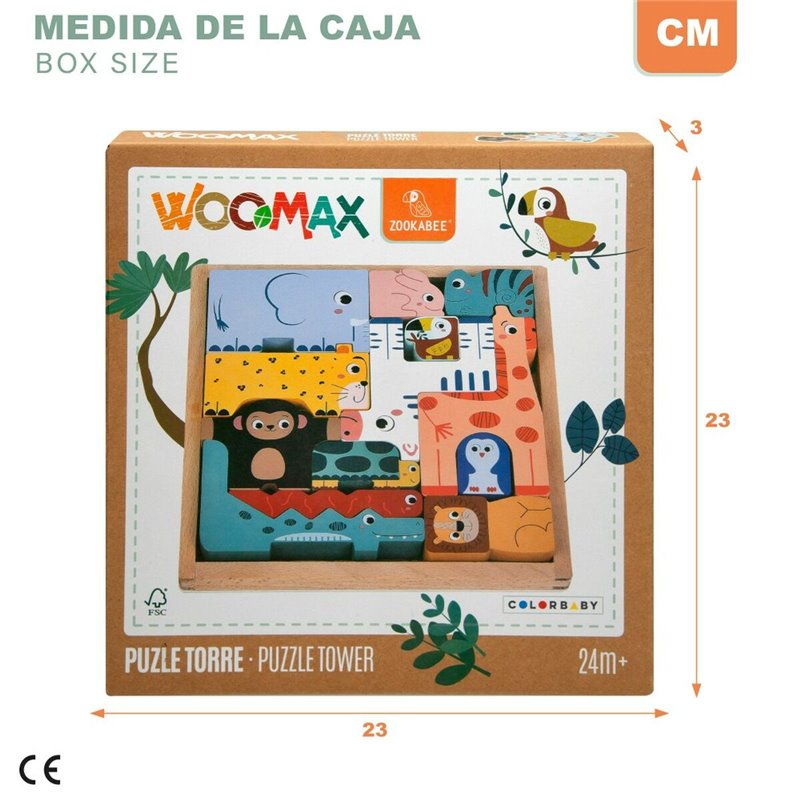 Image secondaire de Puzzle Animaux Woomax + 2 Ans (6 Unités)