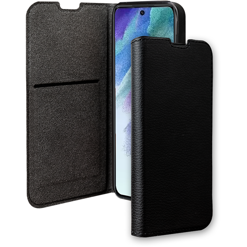 Etui Folio Wallet Samsung G S23 FE Support vidéo Noir - 65% Plastique 