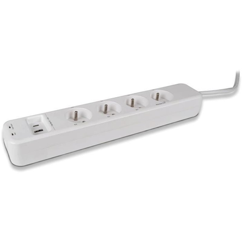 Rallonge 4 prises Schuko sans interrupteur SCS Sentinel SmartPlug 240 V