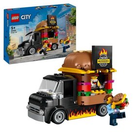 LEGO 60404 City Le Food-truck de Burgers. Jouet de Camionnette. Jeu Im