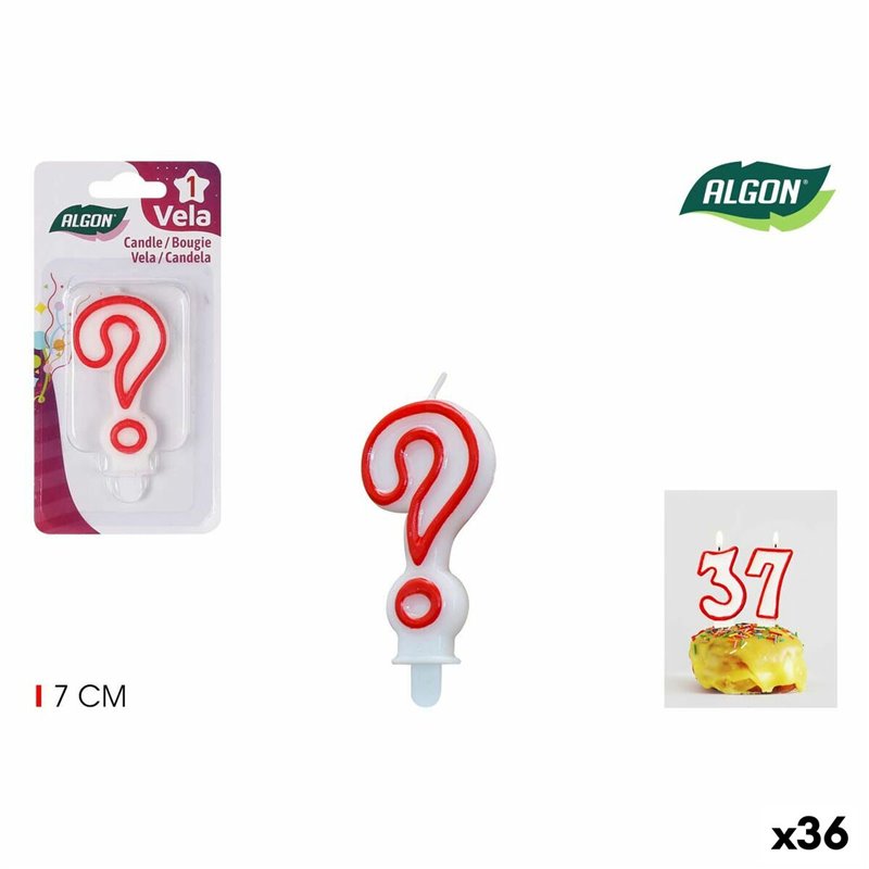 Ensemble de Bougies Algon Rouge (36 Unités)