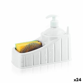 Distributeur de Liquide Vaisselle 2 en 1 Privilege Plastique Blanc (24