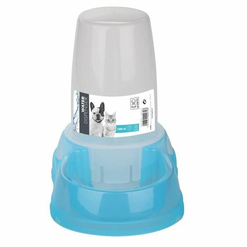 Distributeur d'eau MPETS Bleu Plastique 1,5 L