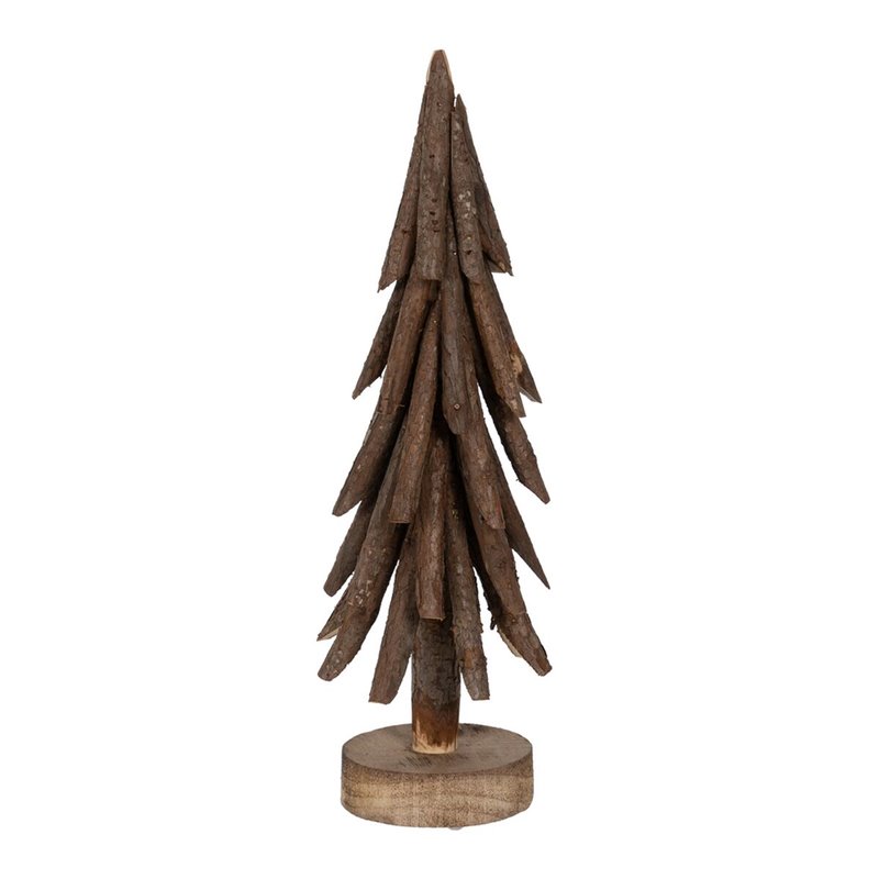 Sapin de Noël Marron Bois de paulownia Arbre 21 x 21 x 60 cm