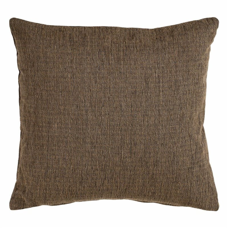 Coussin Polyester Coton Marron 45 x 45 cm