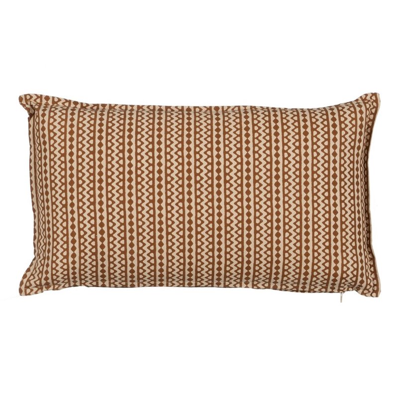 Coussin Coton Marron Beige 50 x 30 cm