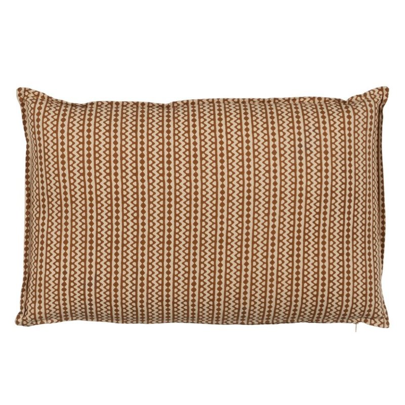 Coussin Coton Marron Beige 60 x 40 cm