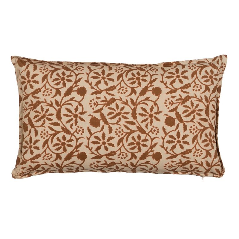 Coussin Coton Marron Beige 50 x 30 cm