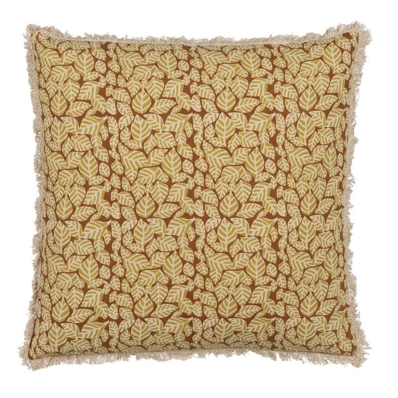 Coussin Coton Marron Beige 50 x 50 cm