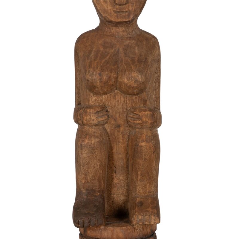 Image secondaire de Figurine Décorative Naturel Africain 14 x 14 x 88,5 cm