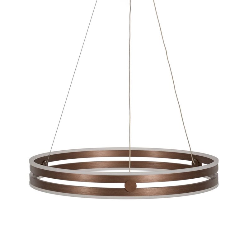 Suspension Marron Doré Verre Fer 220-240 V 60 x 60 x 9 cm