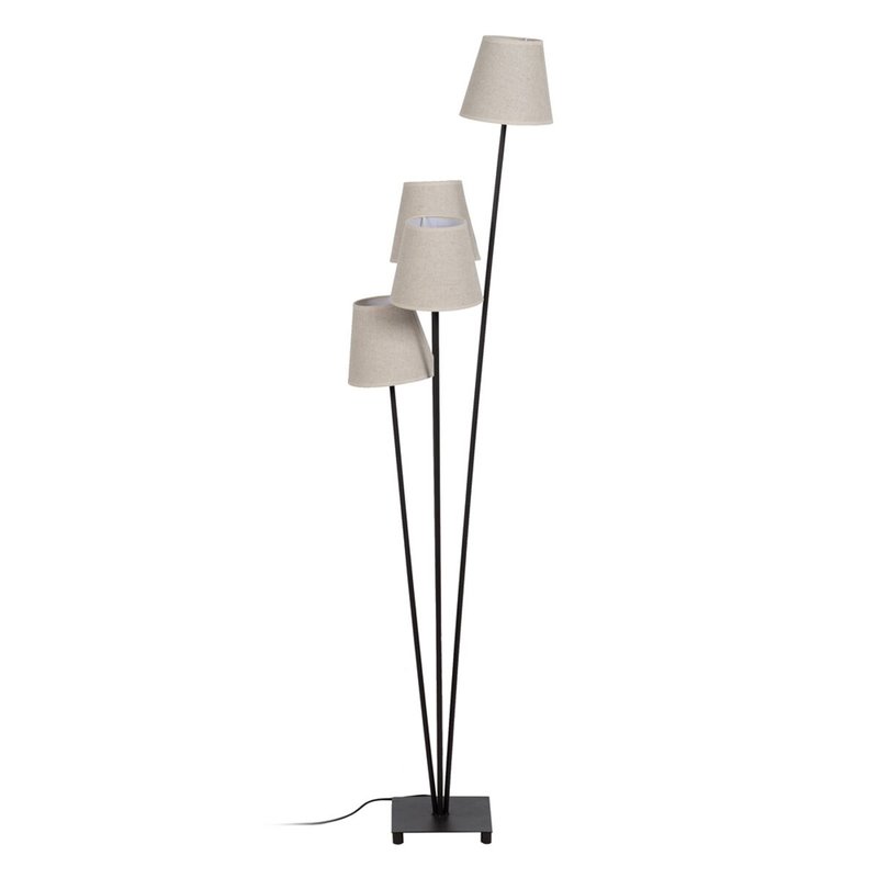 Lampadaire Marron Noir Crème Fer 60 W 220-240 V 30 x 36 x 144 cm