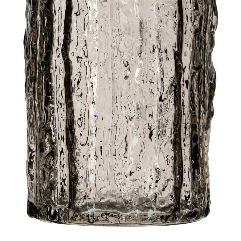 Image secondaire de Vase Gris Verre 10 x 10 x 25,5 cm