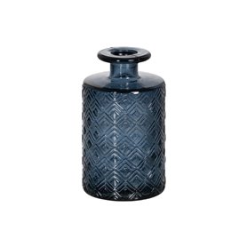 Vase WE CARE Bleu verre recyclé 9 x 9 x 16 cm
