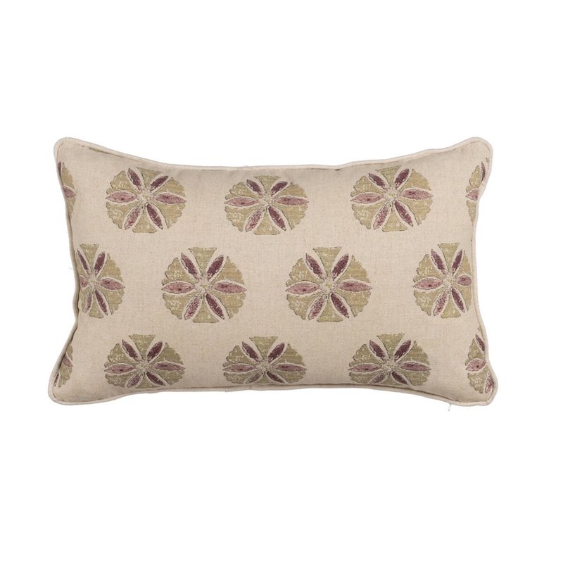 Coussin Coton Lin Beige 45 x 30 cm