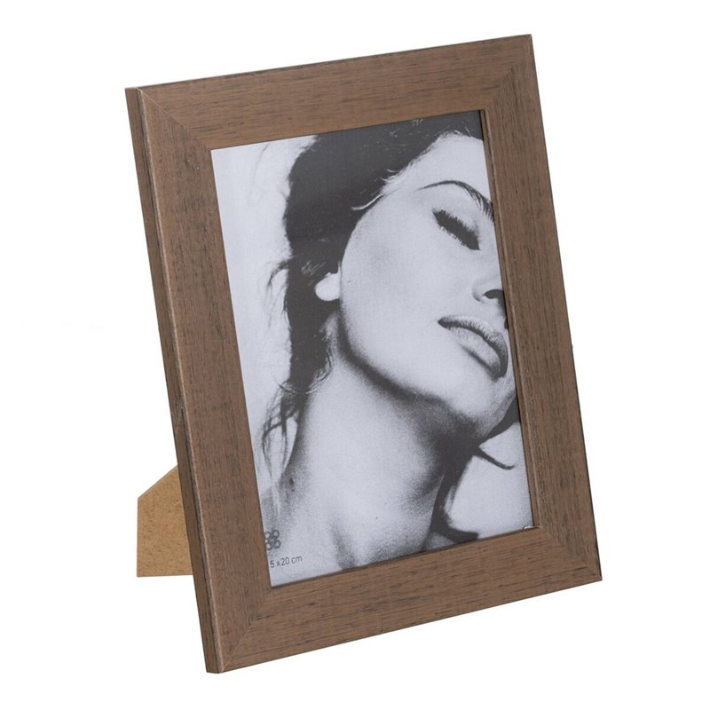 Cadre photo Marron Bois Verre 20 x 1 x 25 cm