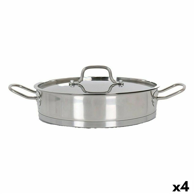 Casserole avec Couvercle en Verre Quttin 3,1 L (4 Unités)