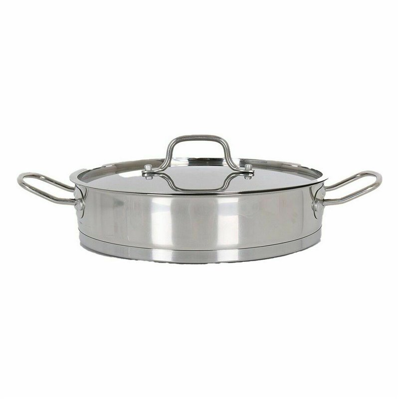 Image secondaire de Casserole avec Couvercle en Verre Quttin 6 L Ø 32,8 cm (2 Unités)