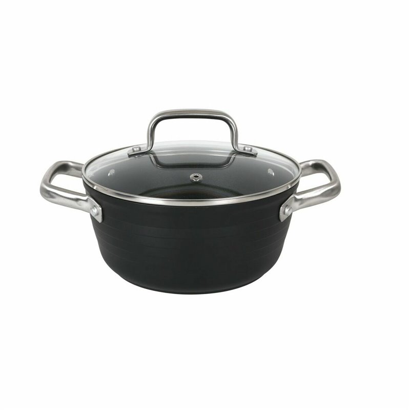 Image secondaire de Casserole avec Couvercle en Verre Quttin Spiral Aluminium forgé Ø 20 cm (2 Unités)