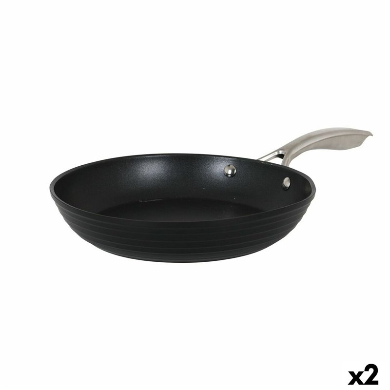 Casserole avec Couvercle en Verre Quttin Spiral Ø 28 cm Aluminium forgé (2 Unités)