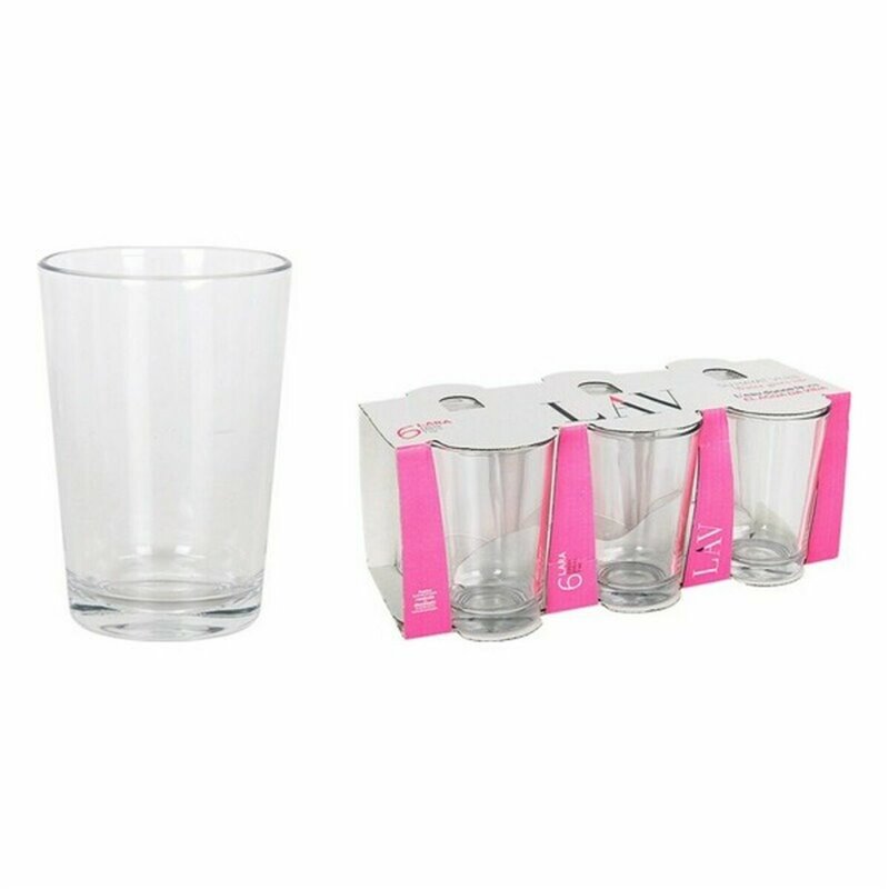 Image secondaire de Set de Verres LAV LV-22010E Verre 205 ml 6 Pièces (8 Unités)