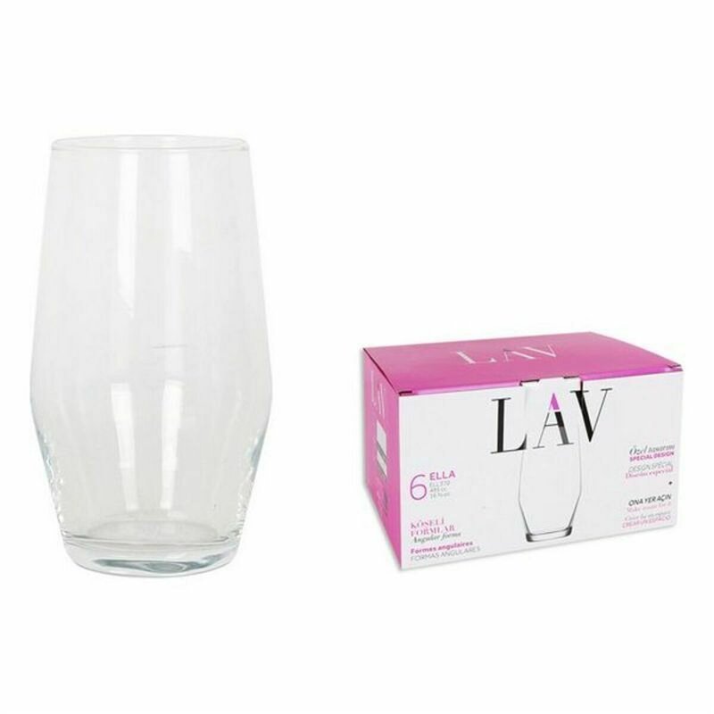 Image secondaire de Set de Verres LAV 144954 6 Pièces (8 Unités) (495 ml)