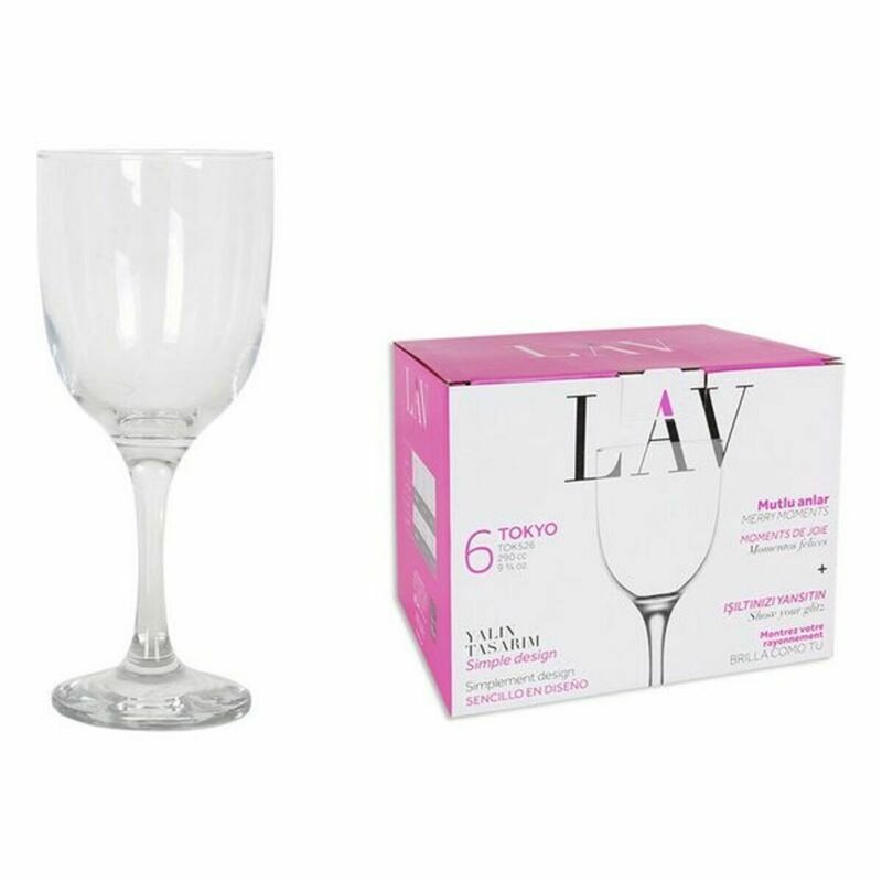 Image secondaire de Set de Verres LAV 145011 7,5 x 7,5 x 18 cm (4 Unités) (290 ml)