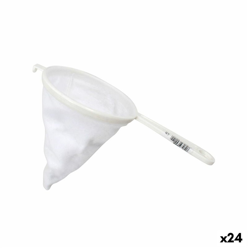 Tamis Blanc Plastique Franela Ø 12 cm (24 Unités)