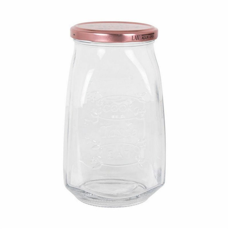 Image secondaire de Bocal en Verre Transparent Inde Tasty Avec couvercle 1,05 L (12 Unités)