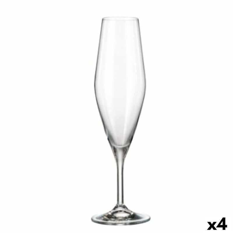 Set de Verres Bohemia Crystal Galaxia champagne 210 ml 6 Unités 4 Unités