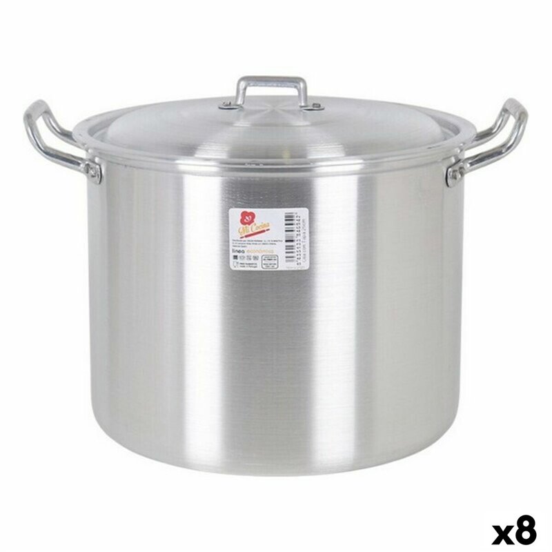 Marmite avec couvercle 39693 Ø 22 cm Argenté 6 L Aluminium 29 x 23 x 2