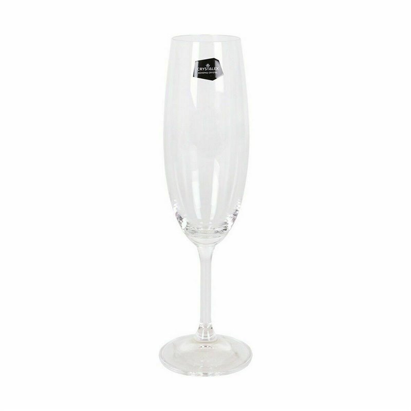 Image secondaire de Set de Verres Crystalex Lara Champagne 220 ml Verre (6 Unités) (4 Unités)