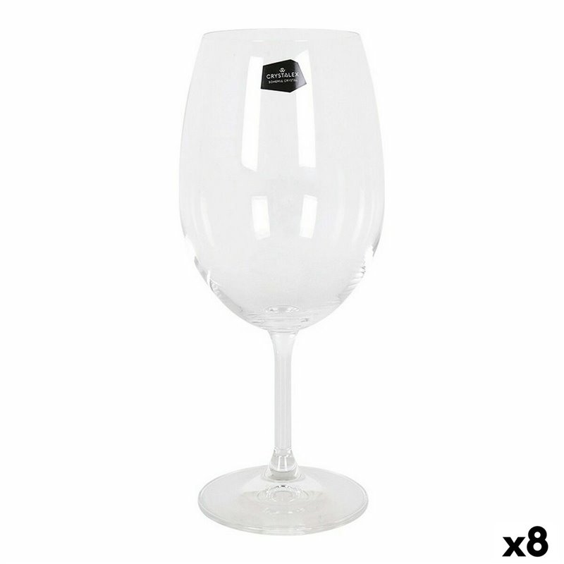 Verre de vin Crystalex Lara Transparent Verre (6 Unités) (8 Unités) (540 cc)