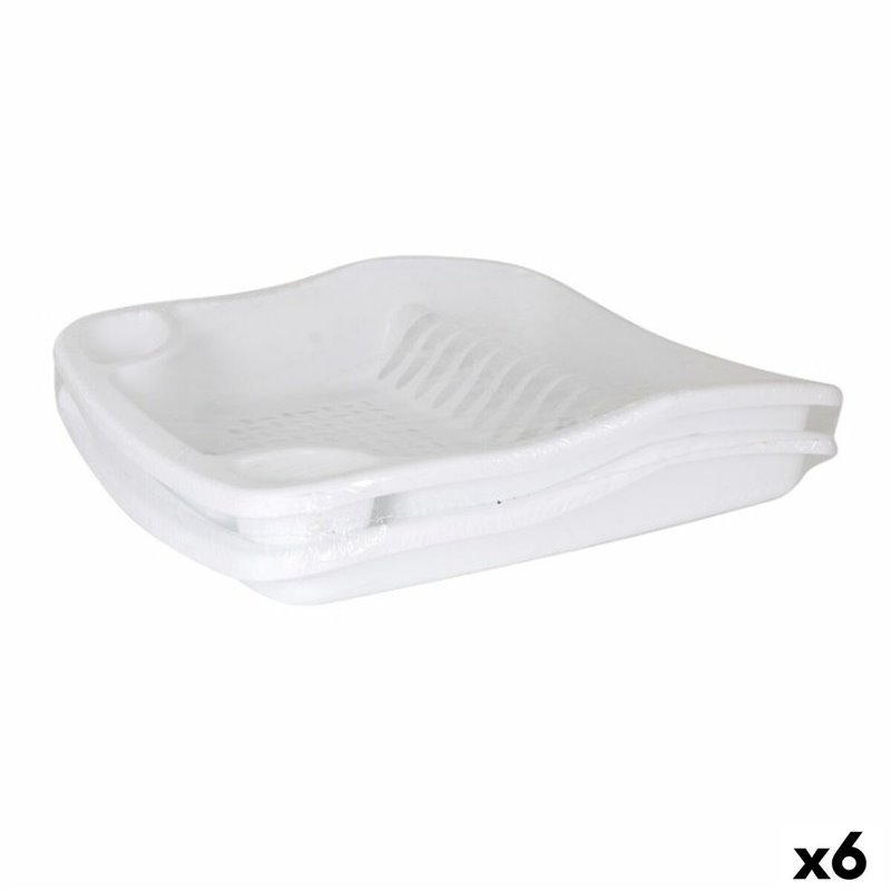 Draineur Dem Bloom Plateau Blanc 40 x 39 x 9,3 cm (6 Unités)