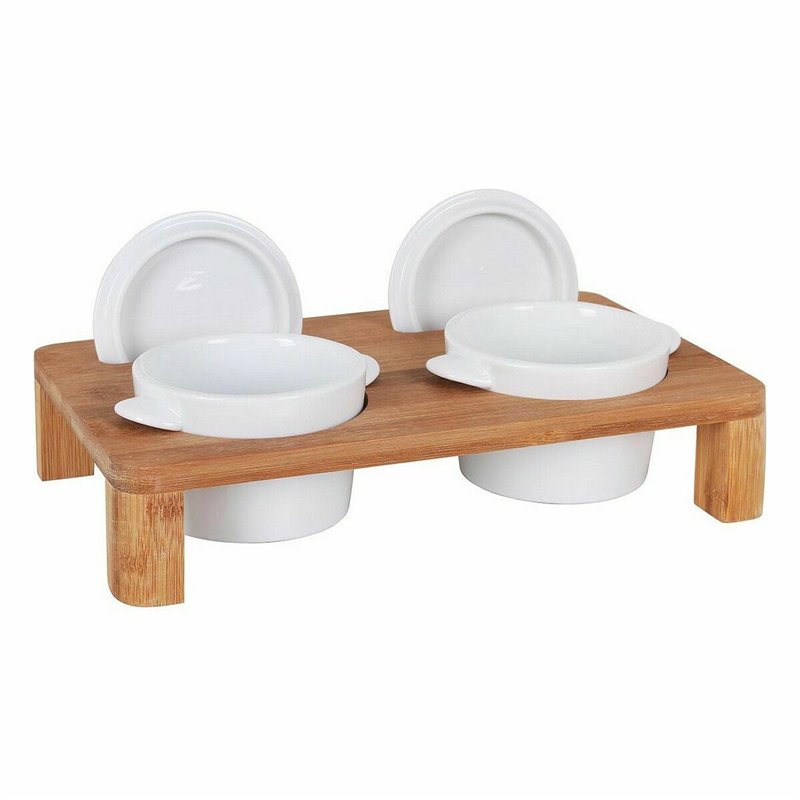 Image secondaire de Support Inde Casserole x 2 Bambou Porcelaine 29 x 18 x 6 cm (6 Unités)