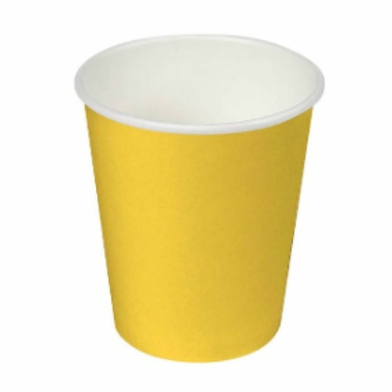 Image secondaire de Set de Verres Algon Carton Produits à usage unique Jaune 36 Unités (24 Pièces)