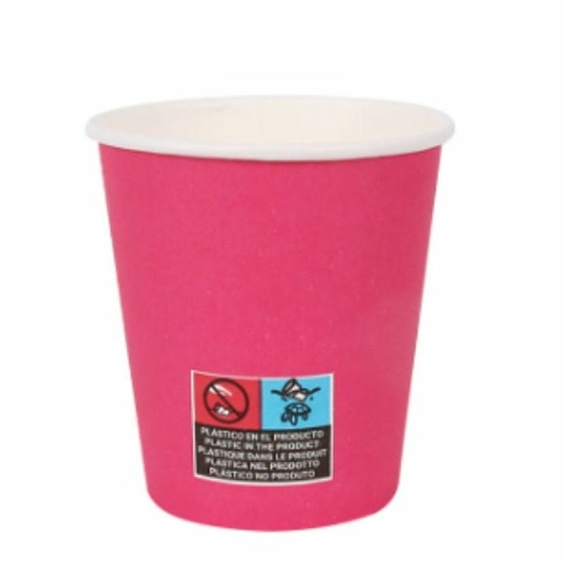 Image secondaire de Set de Verres Algon Carton Produits à usage unique 200 ml Fuchsia 36 Unités (24 Pièces)