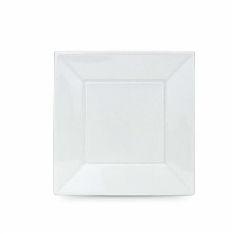 Image secondaire de Lot d'assiettes réutilisables Algon Blanc Plastique 23 x 23 x 1,5 cm (36 Unités)