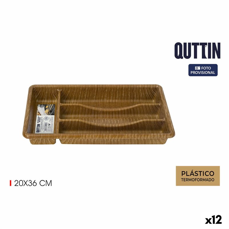 Range-Couverts Quttin 20 x 36 cm Thermoplastique (12 Unités)